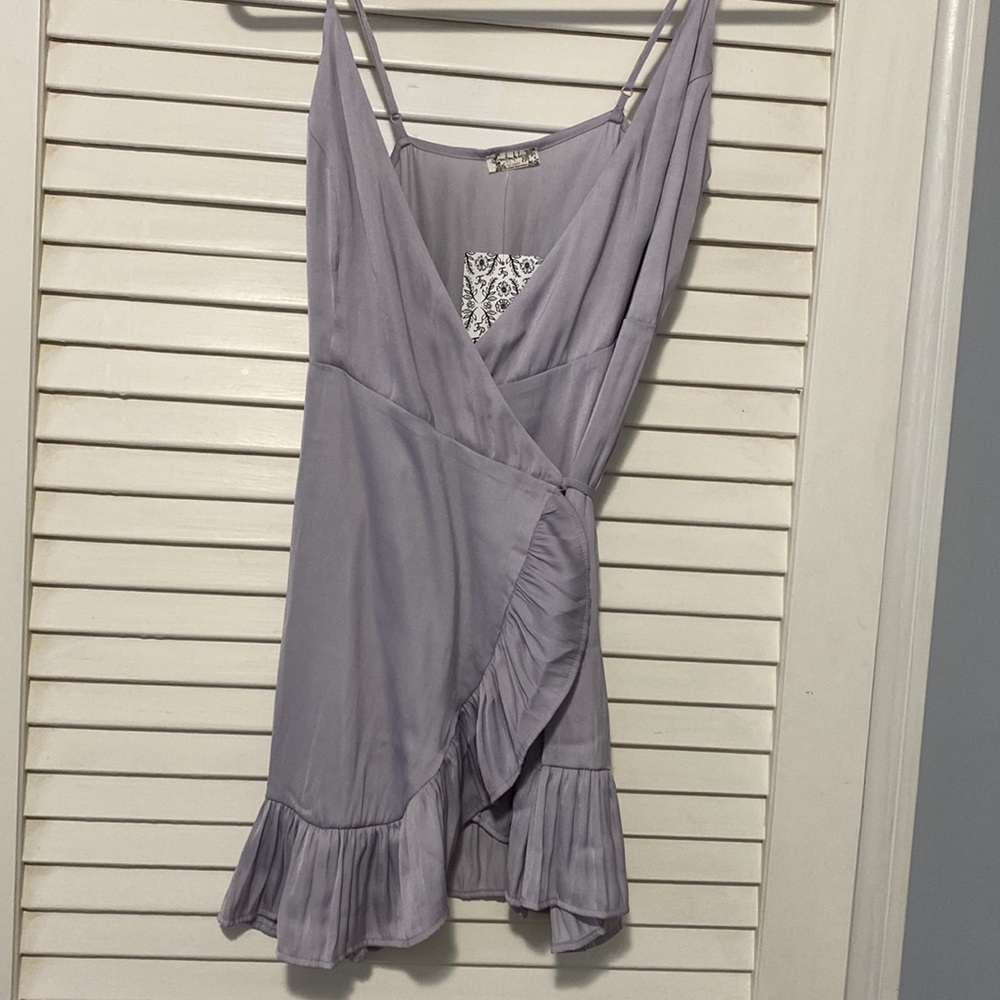 Free People smoke grey dress